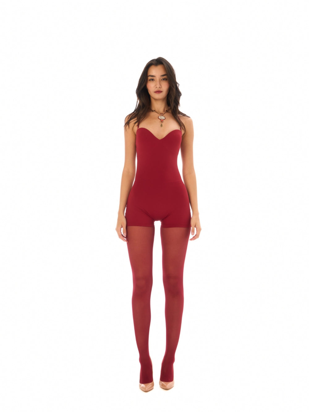 COMBINAISON SABLIER TYLA CERISE