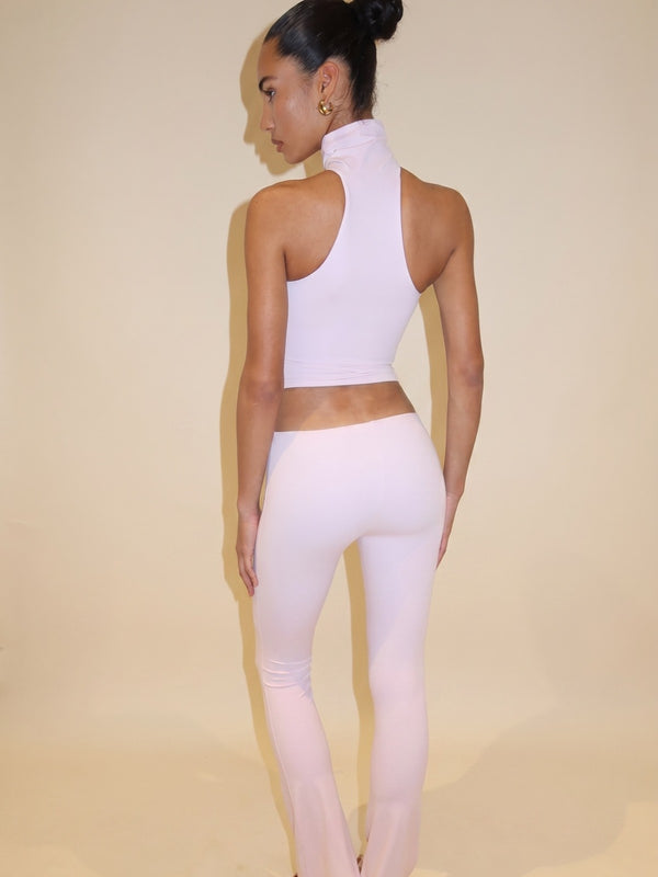 ASYMMETRICAL FLAZE LEGGINGS - PINK