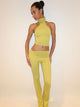 LEGGING ASYMÉTRIQUE ÉVASÉE - MATCHA