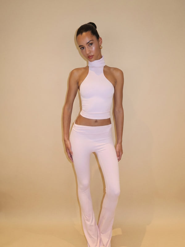 ASYMMETRICAL FLAZE LEGGINGS - PINK