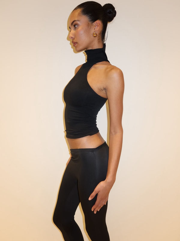 LEGGINGS ASIMÉTRICOS FLAZE - NEGRO