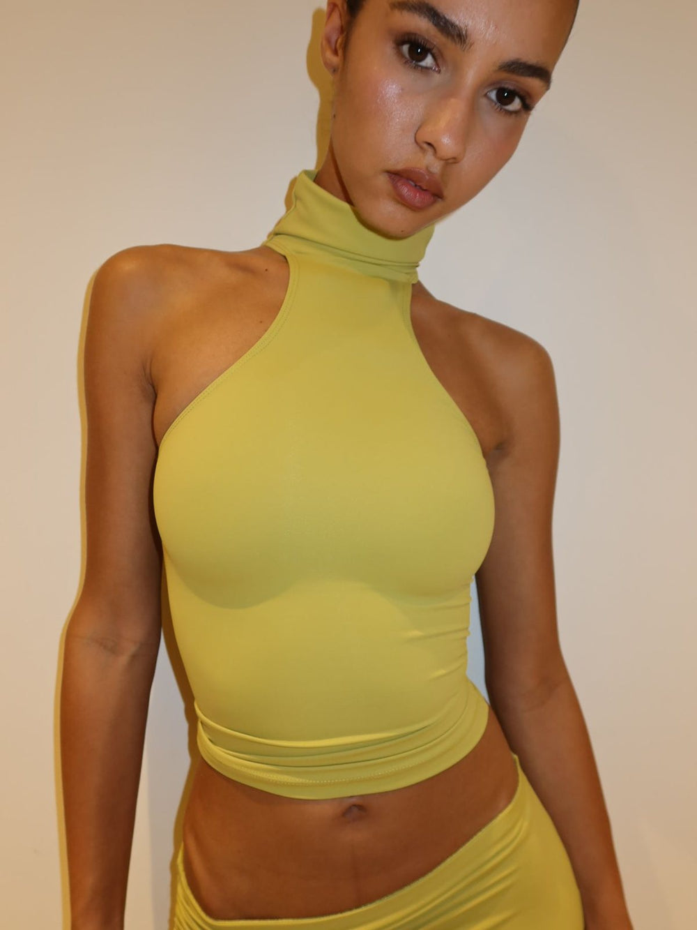 TOP COL ROULÉ MATCHA