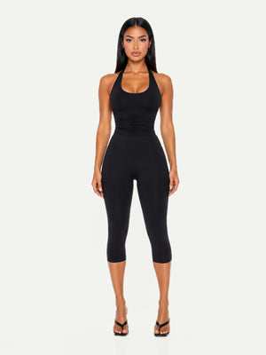 TOP HALTER NOIR