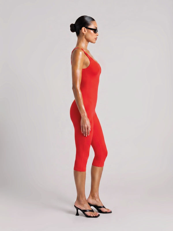 COMBINAISON CAPRI SABLIER ROUGE
