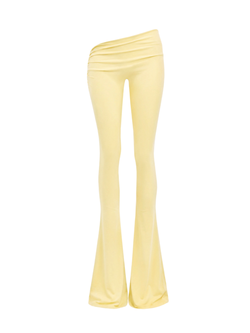 LEGGING ASYMÉTRIQUE ÉVASÉE - JAUNE