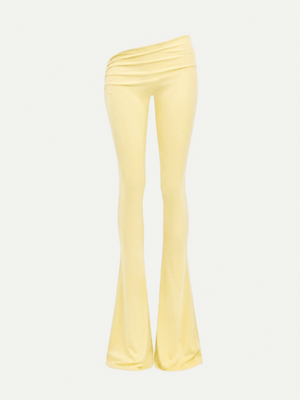 LEGGING ASYMÉTRIQUE ÉVASÉE - JAUNE