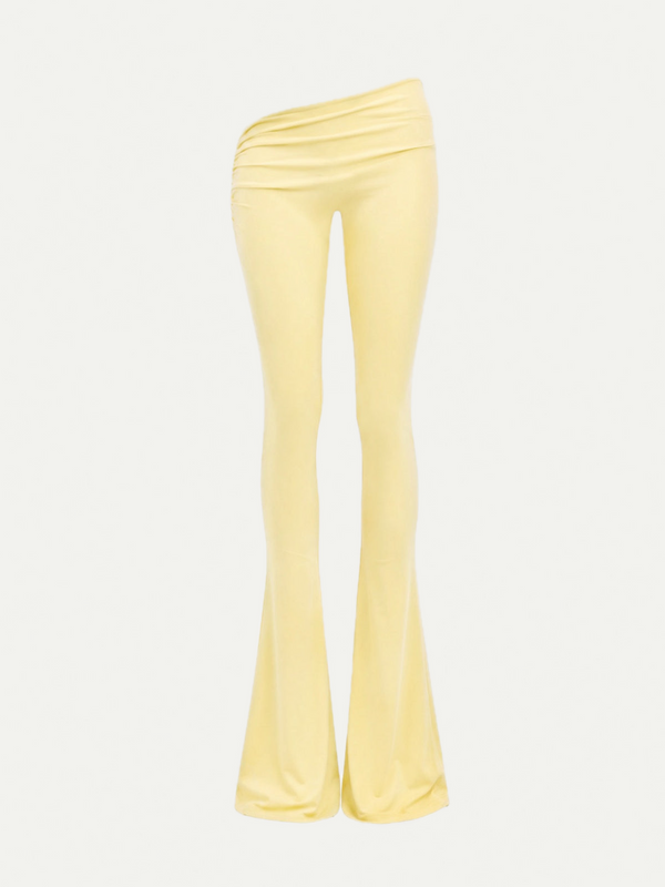 LEGGING ASYMÉTRIQUE ÉVASÉE - JAUNE